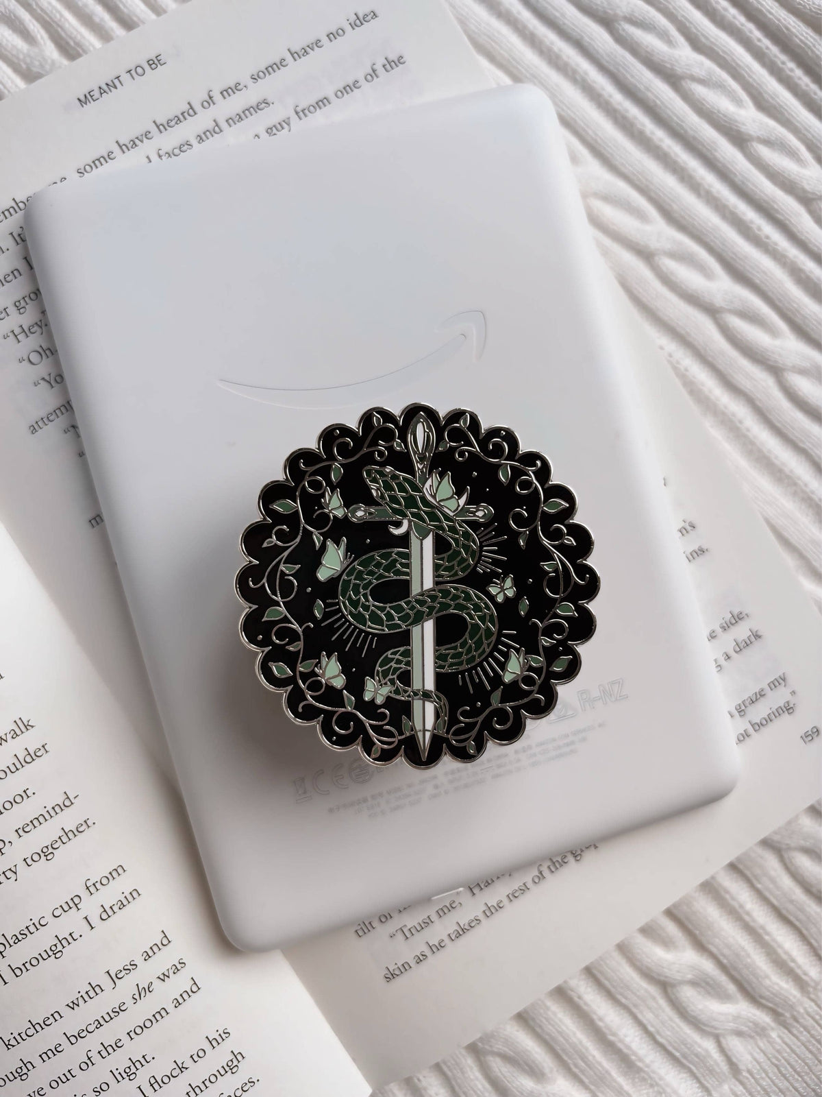 PREORDER • Silver Serpent E-Reader Grip • October ETA