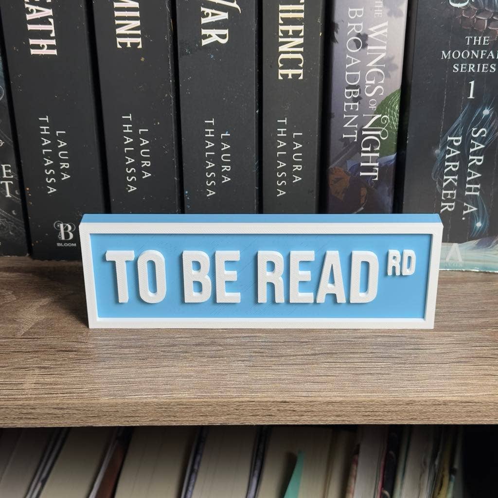 PREORDER To Be Read Street Sign • Bookshelf Sign