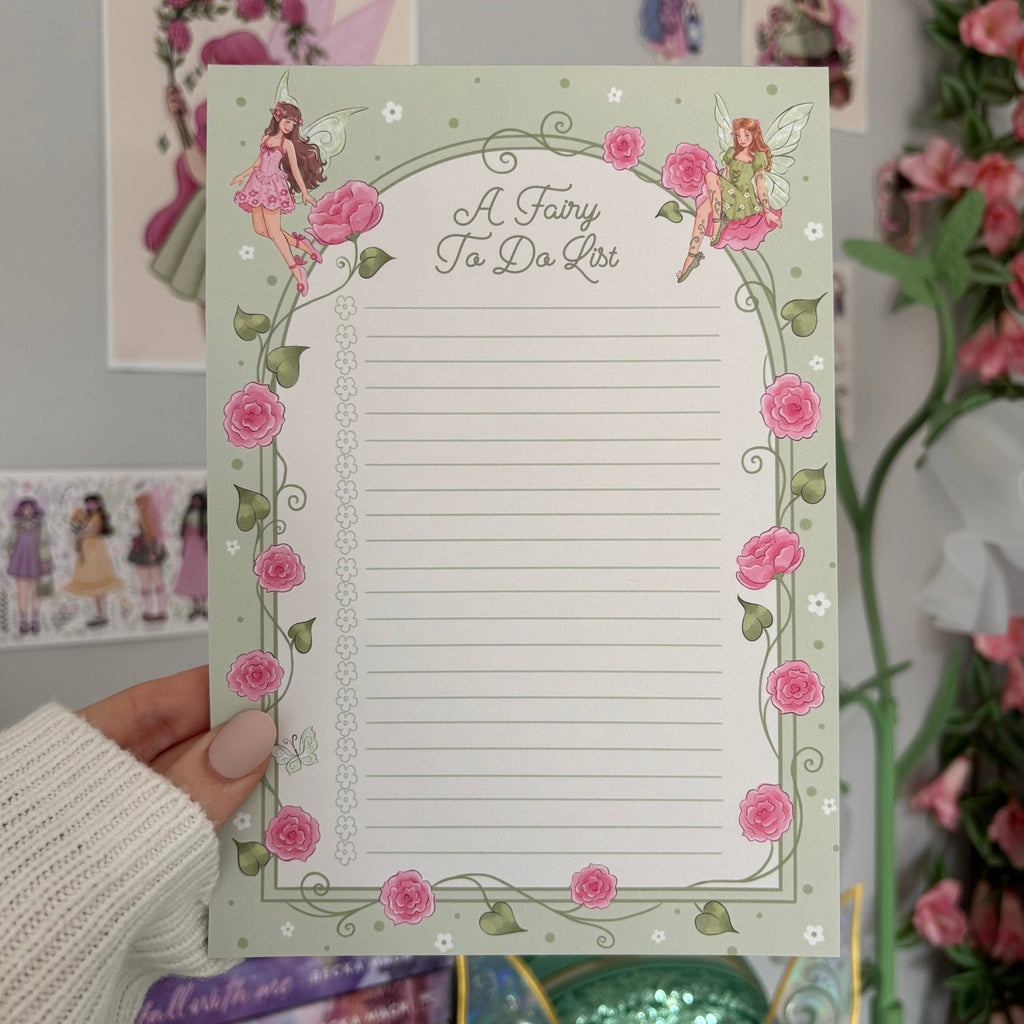 PREORDER • Fairy To Do List Notepad • October ETA