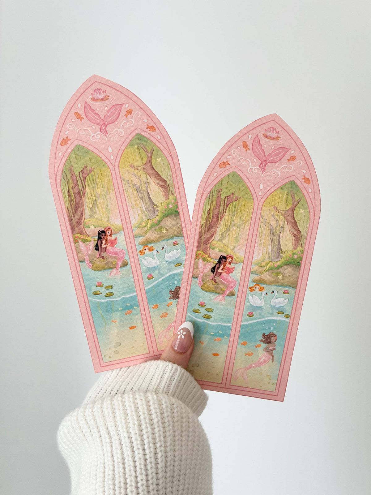 PREORDER • Mermaid Arched Window Bookmark • October ETA