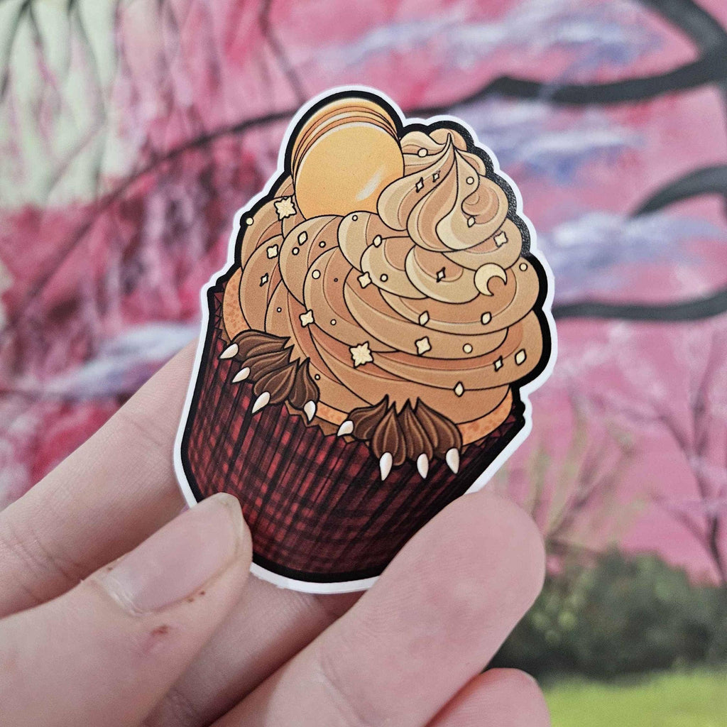 I Love Monsters Cupcake Sticker Vinyl Decals - Multiple Designs - 2.5"
