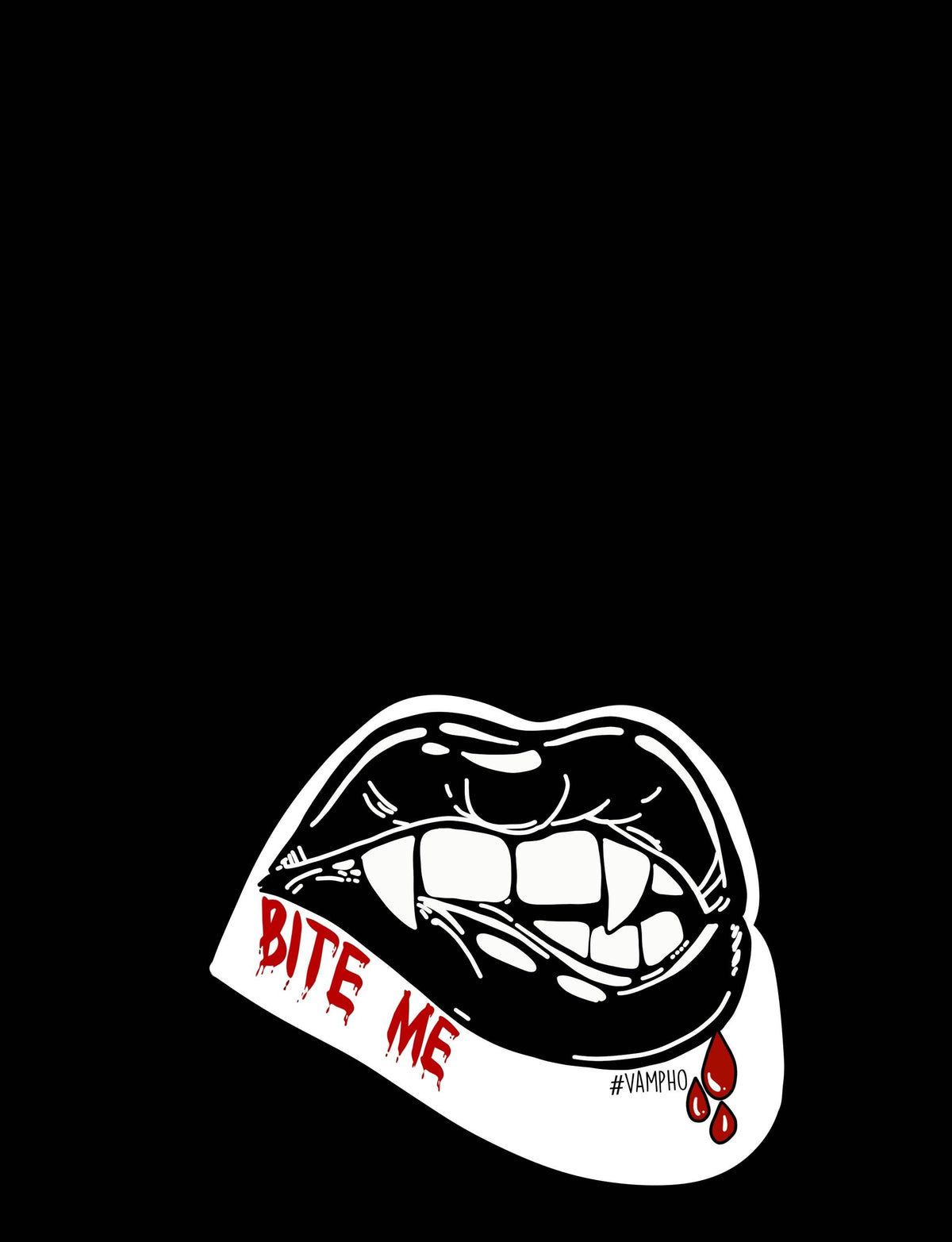 Dark Bite Me Sticker • Vampire Lover Stickers