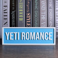 Panneau Yeti Romance | Décoration d'étagère