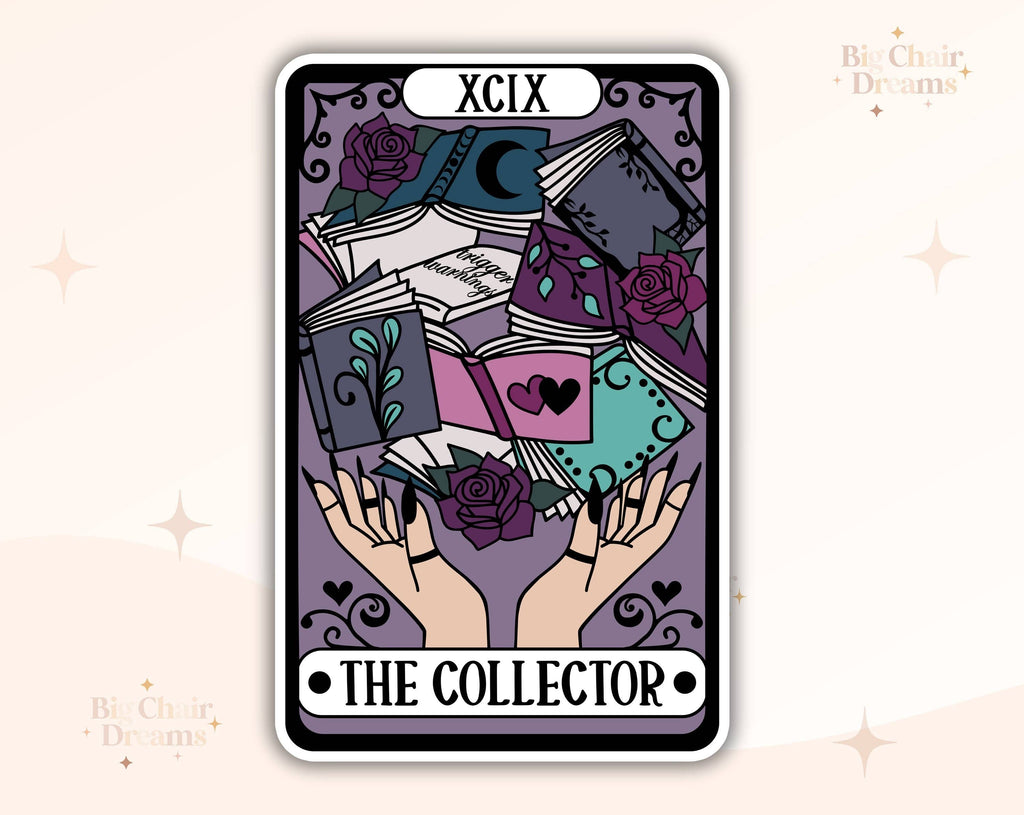 Tarot Card The Collector Sticker  - Confetti Holographic