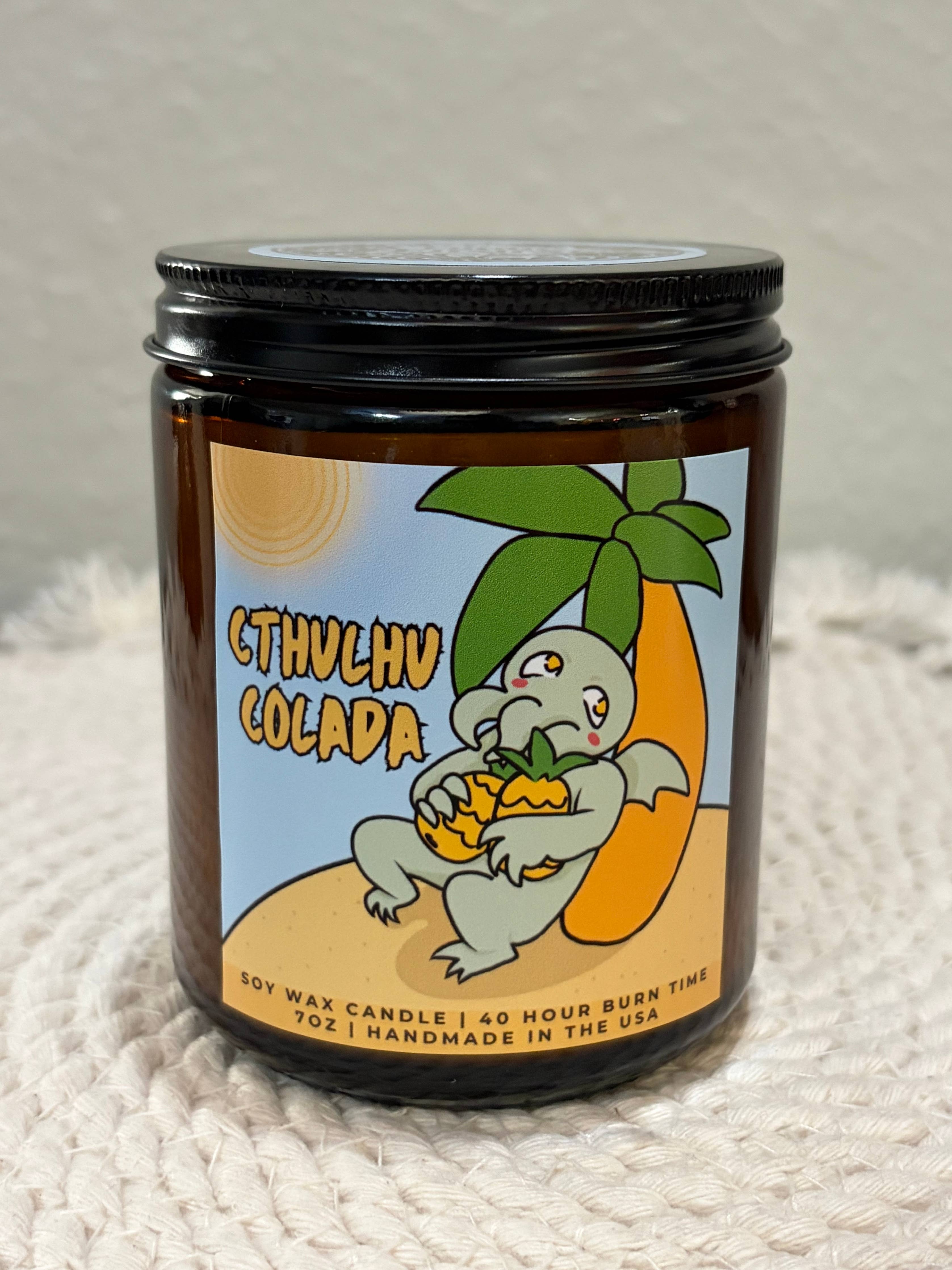 PREORDER • Cthulhu Colada • Pineapple Coconut Scented Candle