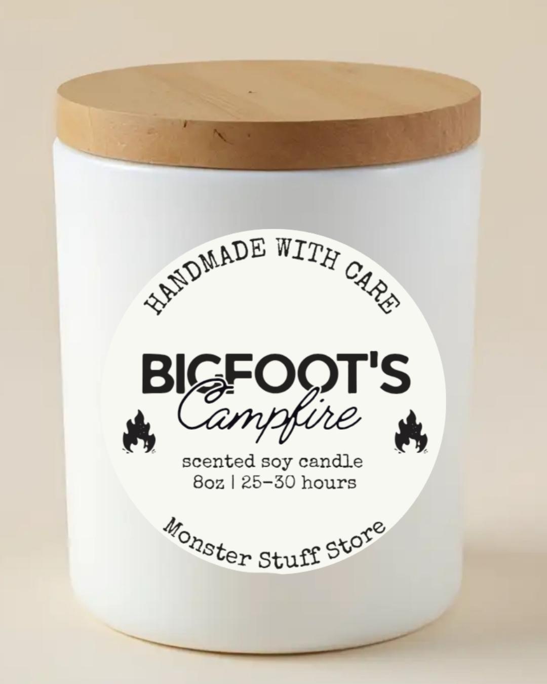 PREORDER • Soy Candle • Bigfoot's Campfire Scent