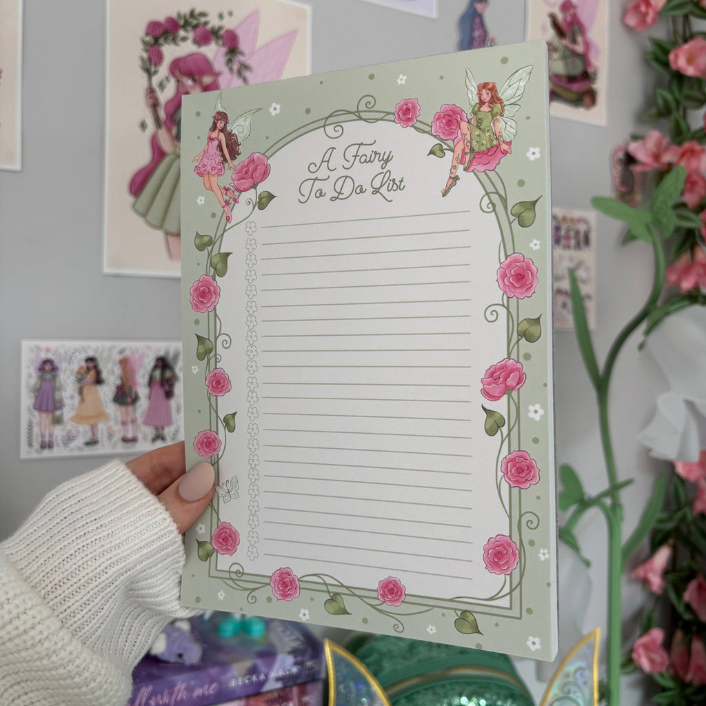 PREORDER • Fairy To Do List Notepad • October ETA