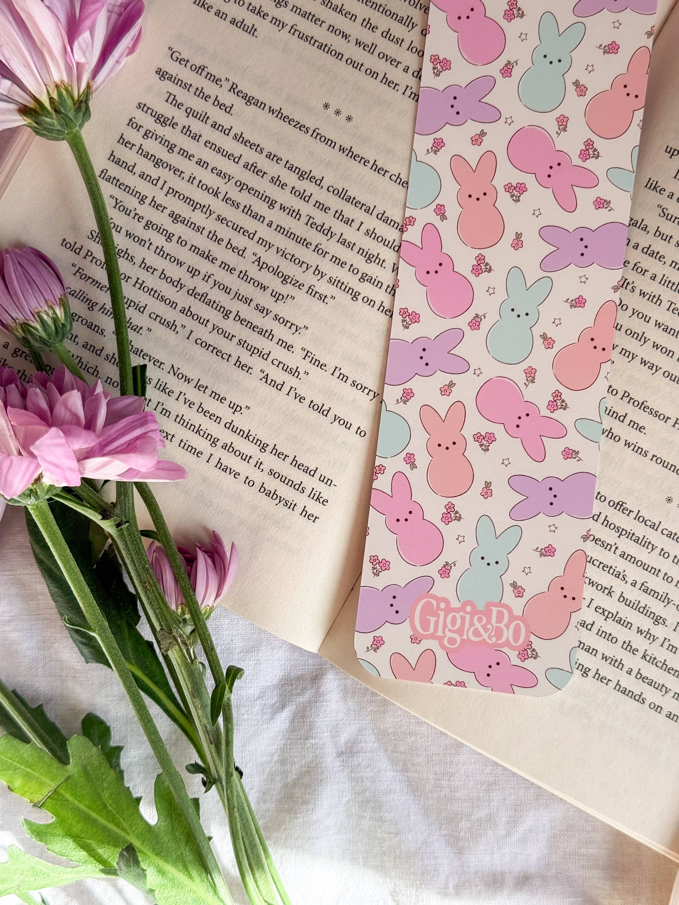 Marque-page lapins en guimauve