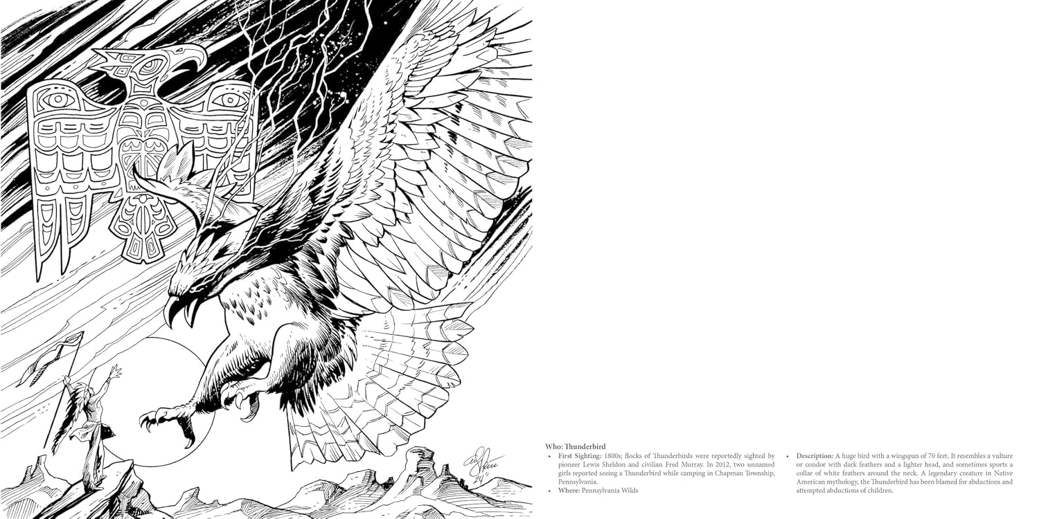 The Cryptid Creatures Coloring Book