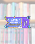 Late Night Readers Club Sticker