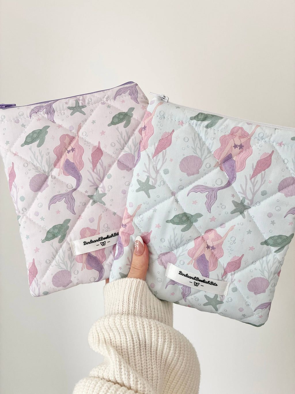 PREORDER • Pastel Pink Mermaids E-Reader Sleeve • October ETA