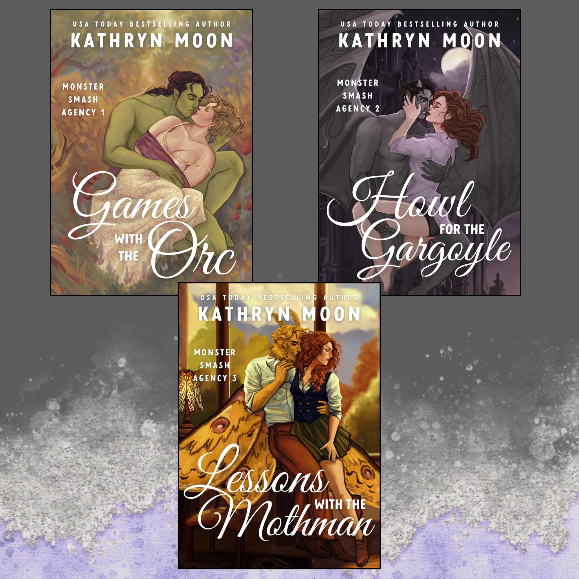 PREORDER Monster Smash Agency Series • by Kathryn Moon • Signed Paperbacks