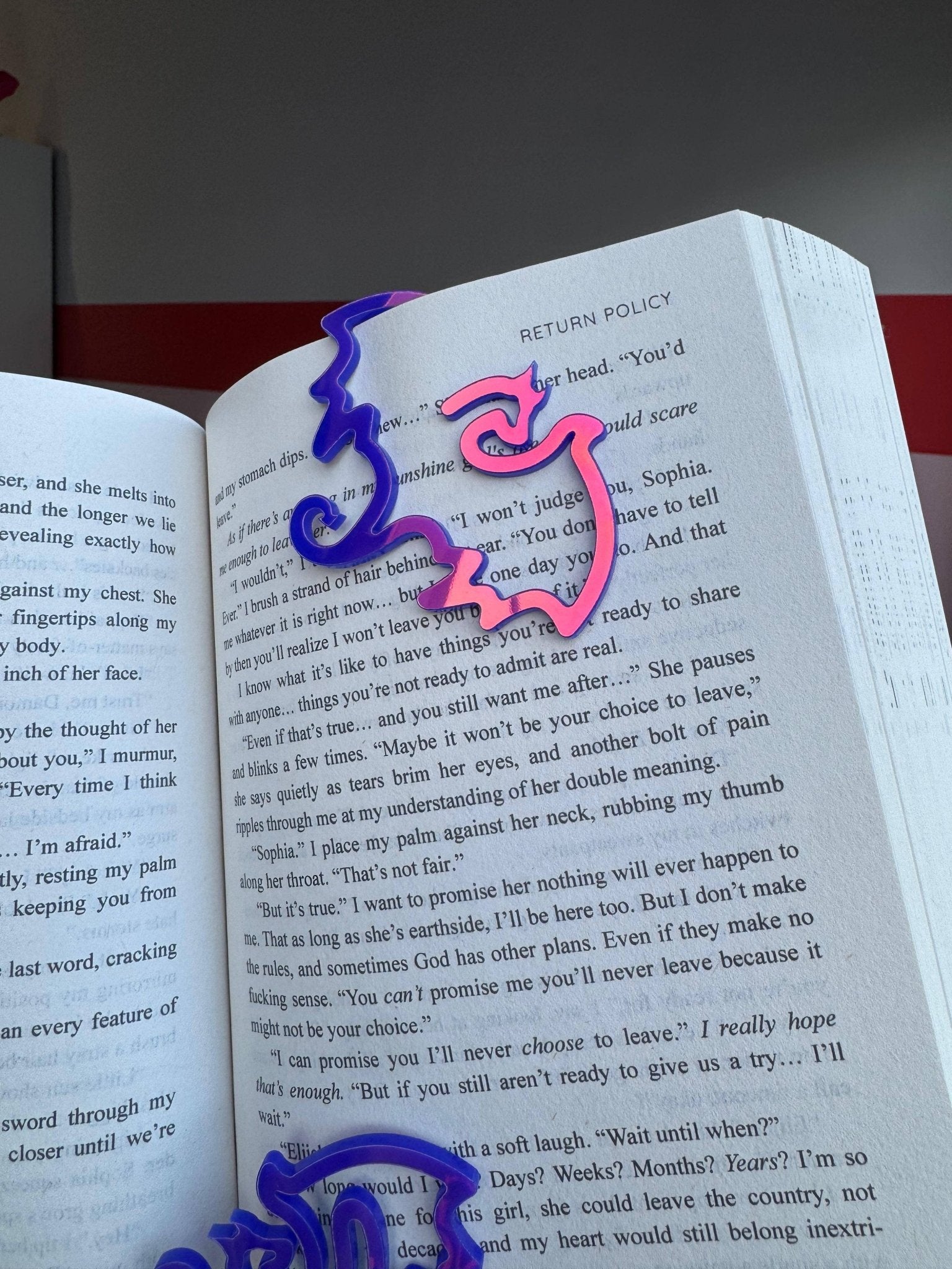 Acrylic Dragon Bookclip Style Bookmark - Mirrored Purple - Monster Stuff Store