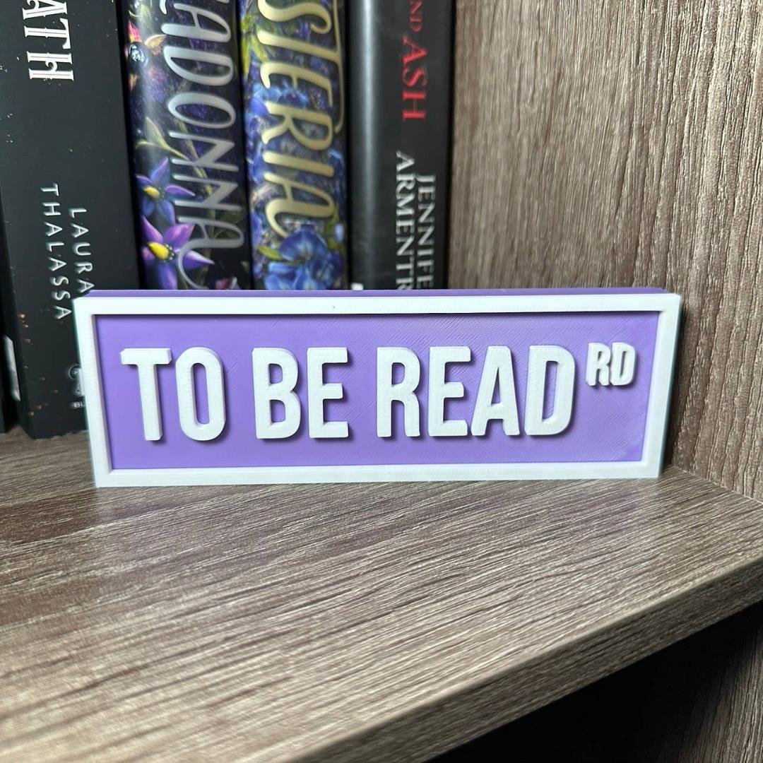 Bookshelf Signs • Monster Smut • To Be Read • Multiple Phrases and Colors - Monster Stuff Store