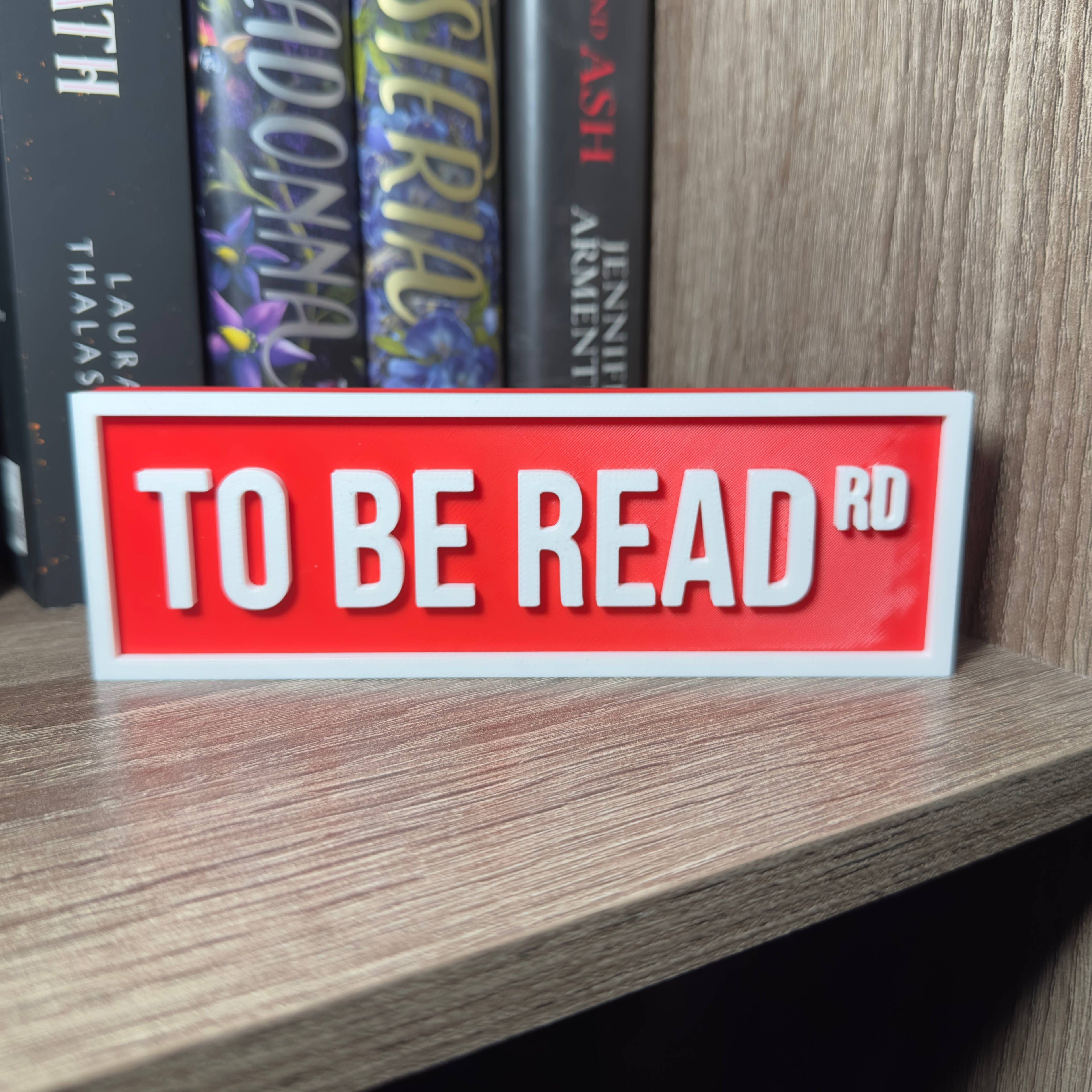 PREORDER To Be Read Street Sign • Bookshelf Sign