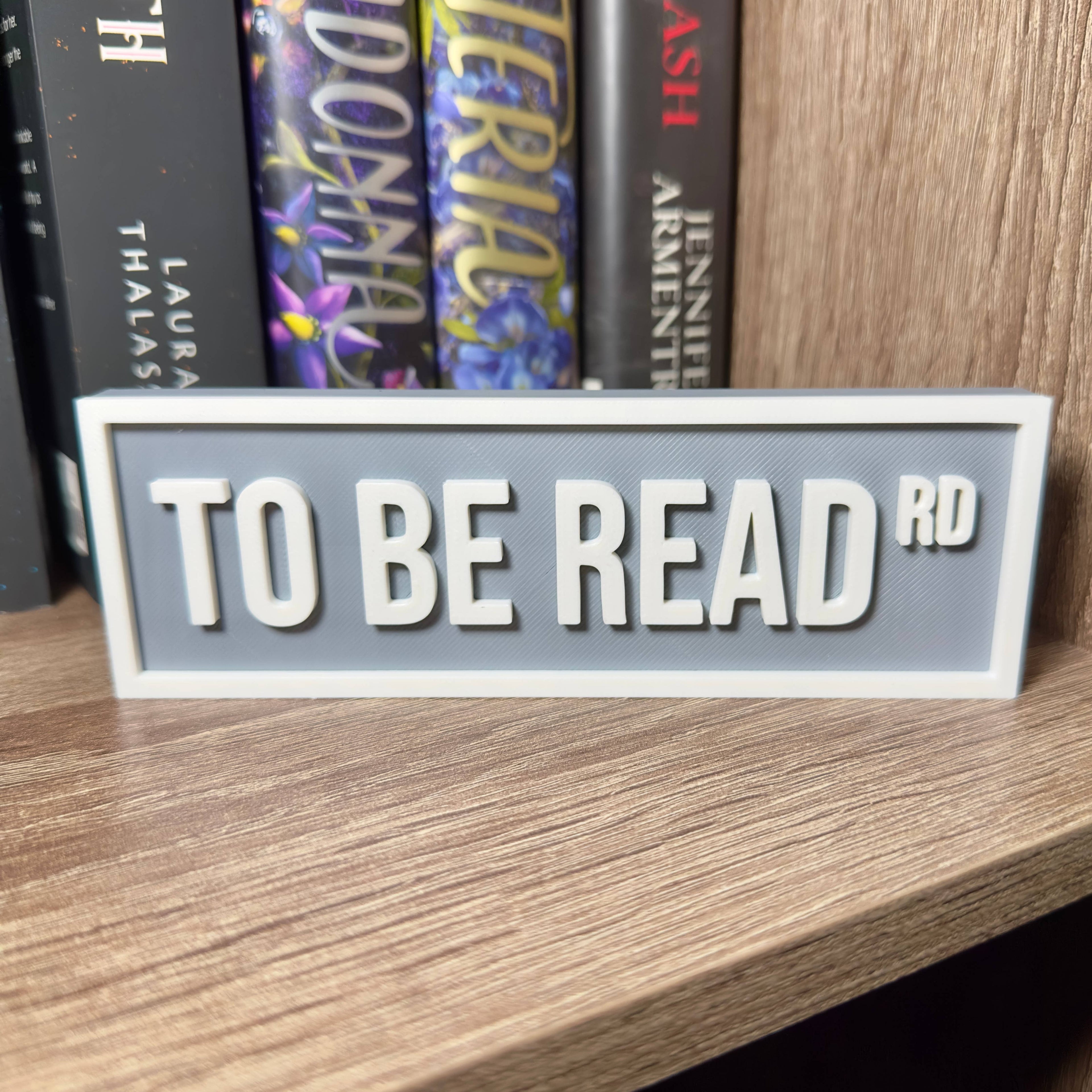 PREORDER To Be Read Street Sign • Bookshelf Sign