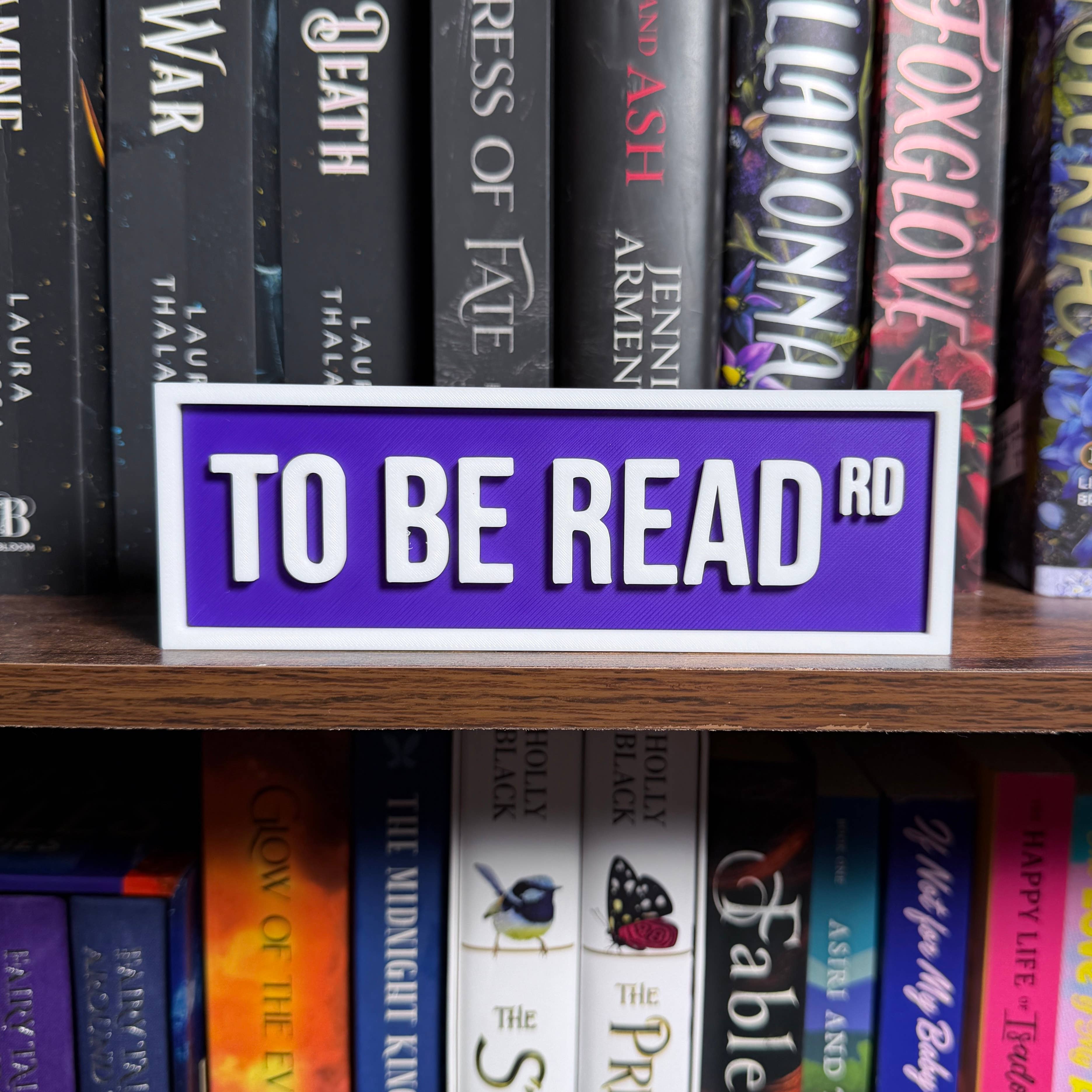 PREORDER To Be Read Street Sign • Bookshelf Sign