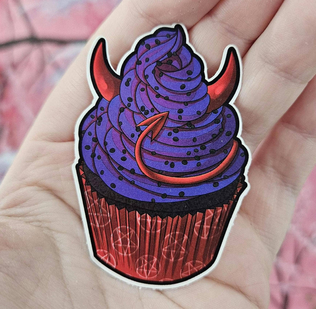 I Love Monsters Cupcake Sticker Vinyl Decals - Multiple Designs - 2.5" - Monster Stuff Store