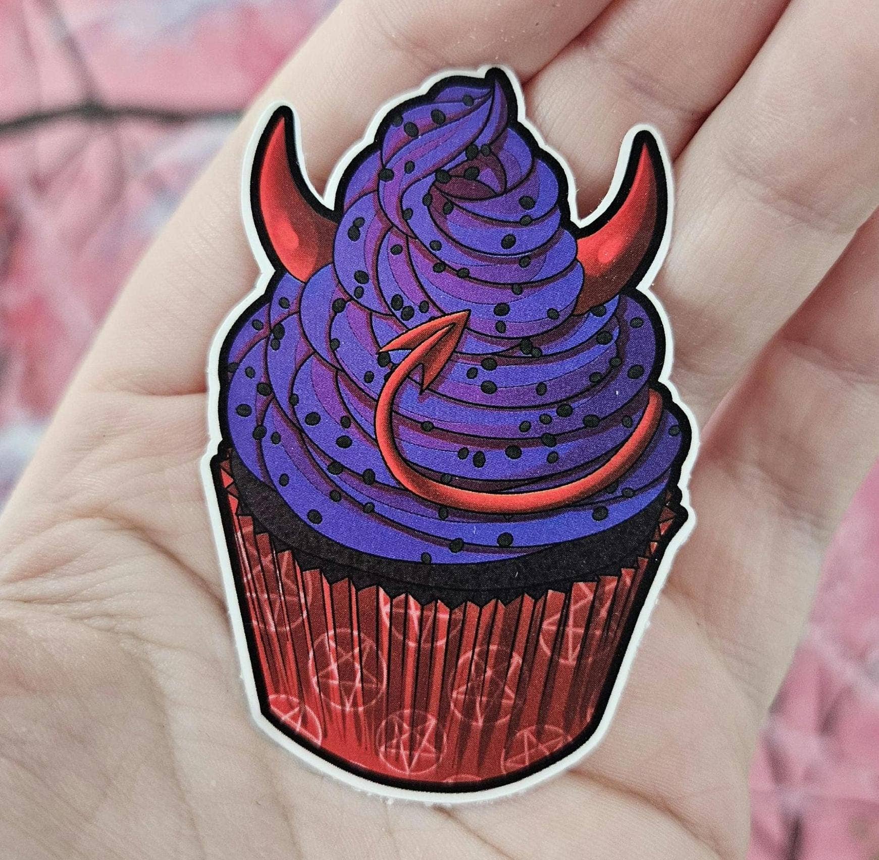 I Love Monsters Cupcake Sticker Vinyl Decals - Multiple Designs - 2.5" - Monster Stuff Store