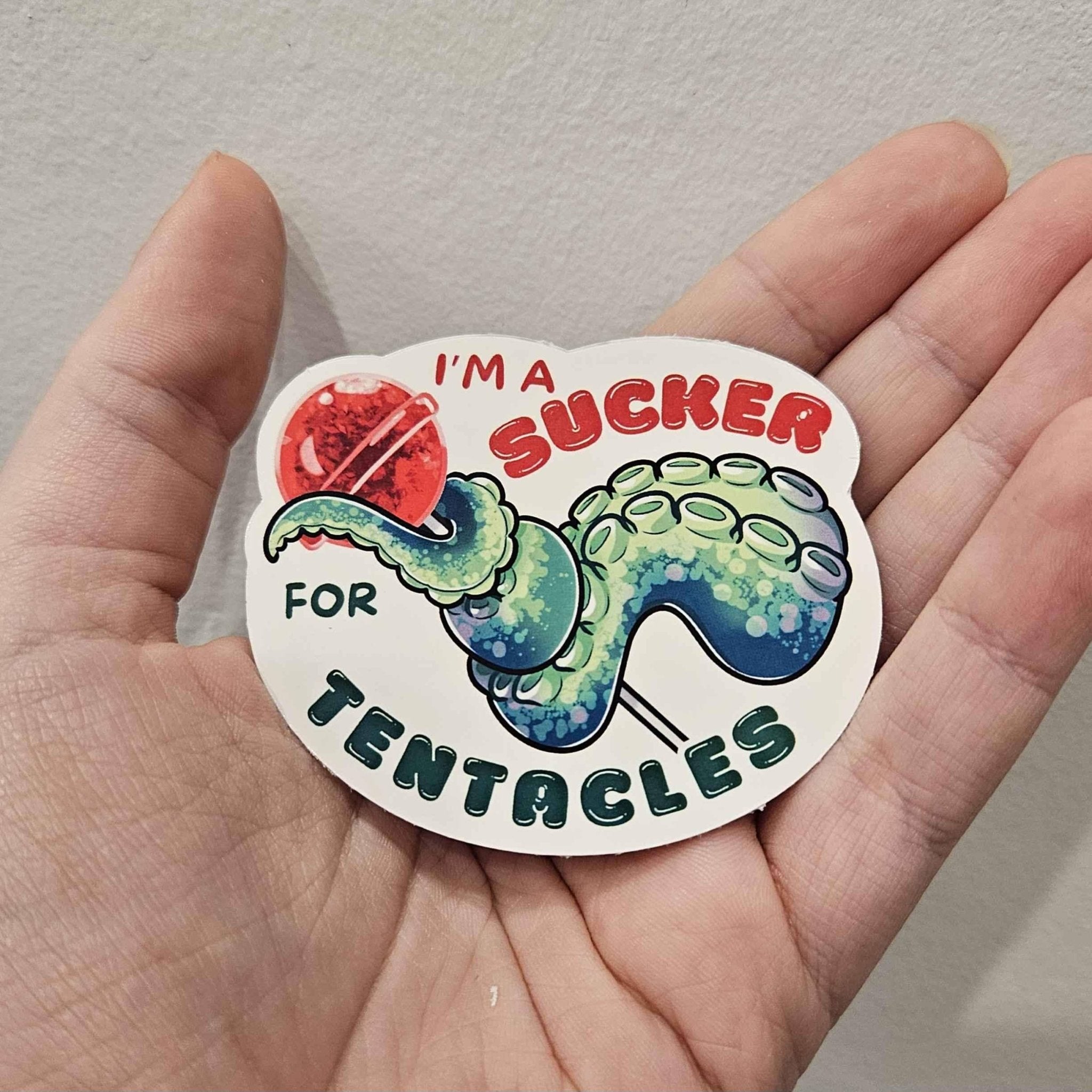 I'm a Sucker for Tentacles Monster Romance Sticker - Monster Stuff Store
