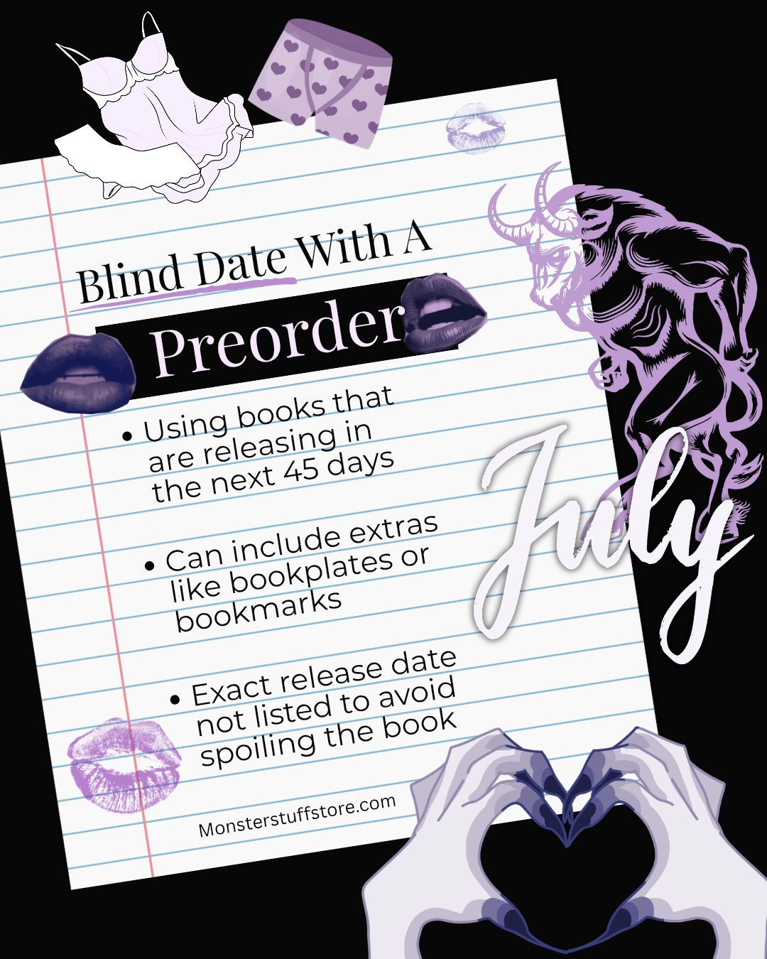 JULY • Blind Date with a Preorder • Choose Your Monster - Monster Stuff Store