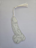 Monster Peen Bookmarks by The Morally Greigerie • Acrylic Bookmarks with White "Cūm" Tassels • Yeti, Leshy, and Vampire Options - Monster Stuff Store