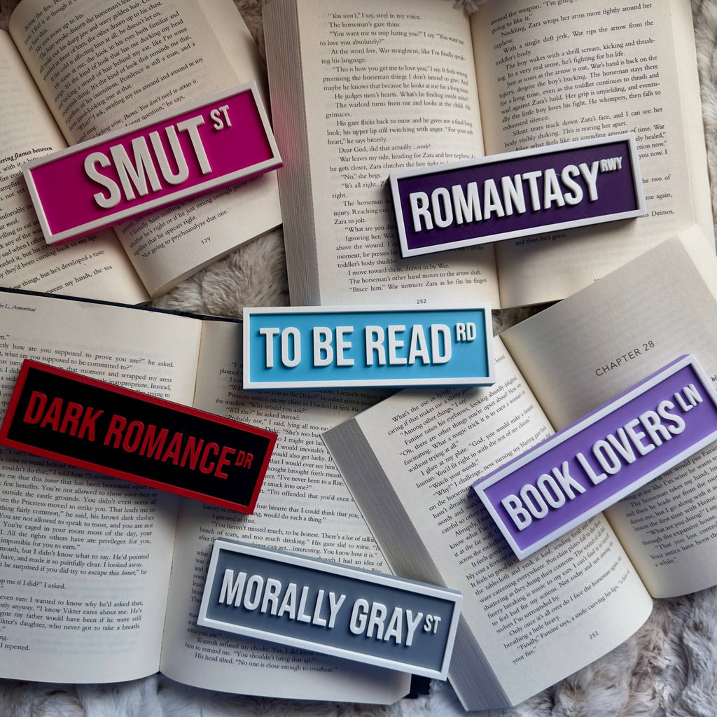 Monster Smut Street Sign in LAVENDER | Bookshelf Decor - Monster Stuff Store
