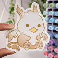 PREORDER Baby Griffin Vinyl Sticker • Gryphon Sticker - Monster Stuff Store
