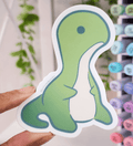 PREORDER Baby Nessie Sticker • Lochness Monster Vinyl Sticker - Monster Stuff Store