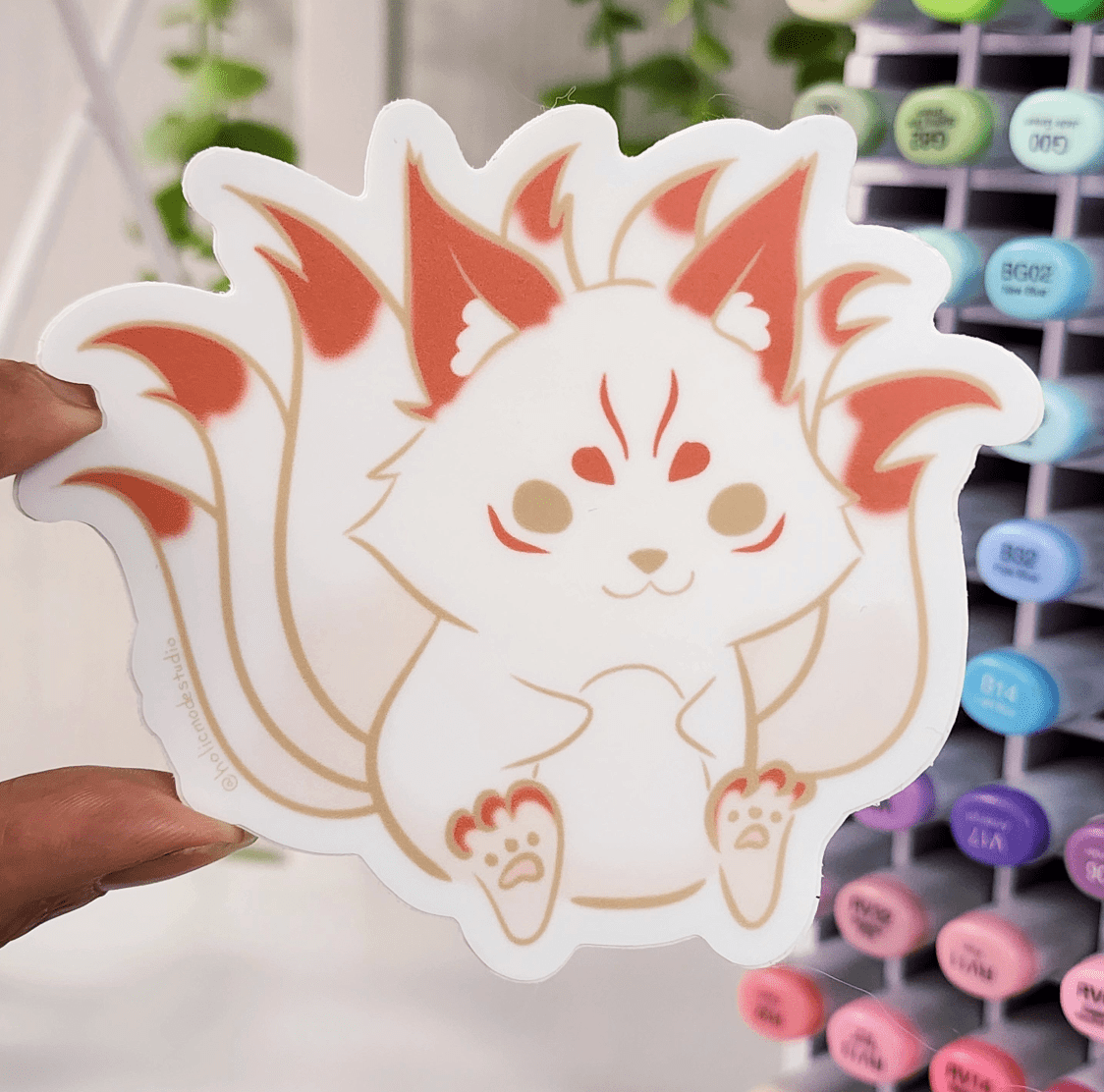 PREORDER Kitsune Vinyl Sticker - Monster Stuff Store