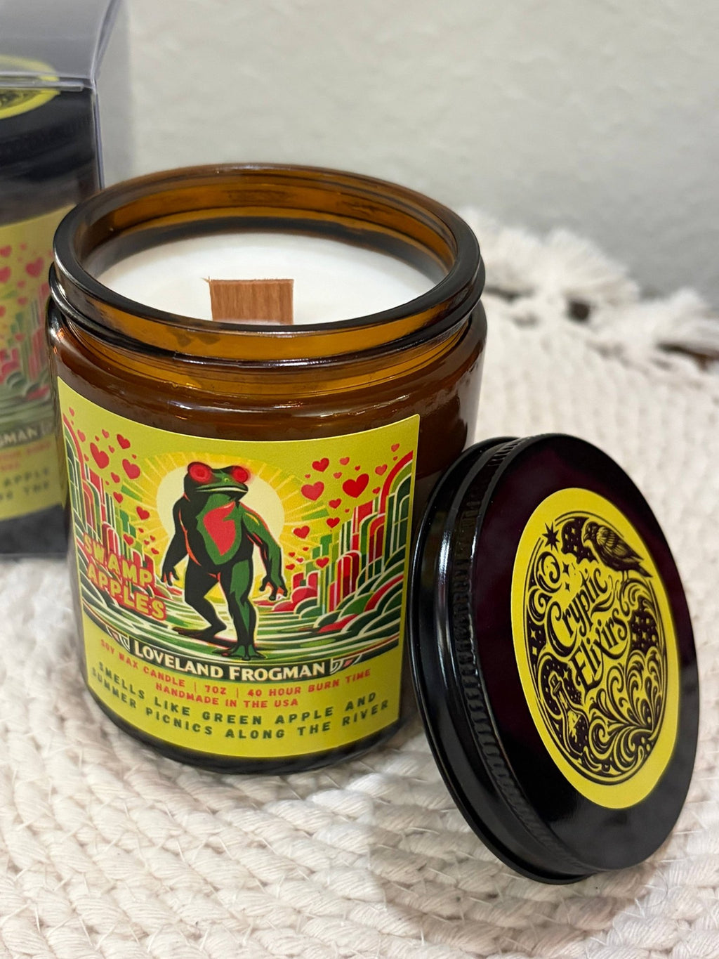 PREORDER • Loveland Frogman • Apple Scented Candle  - Monster Stuff Store