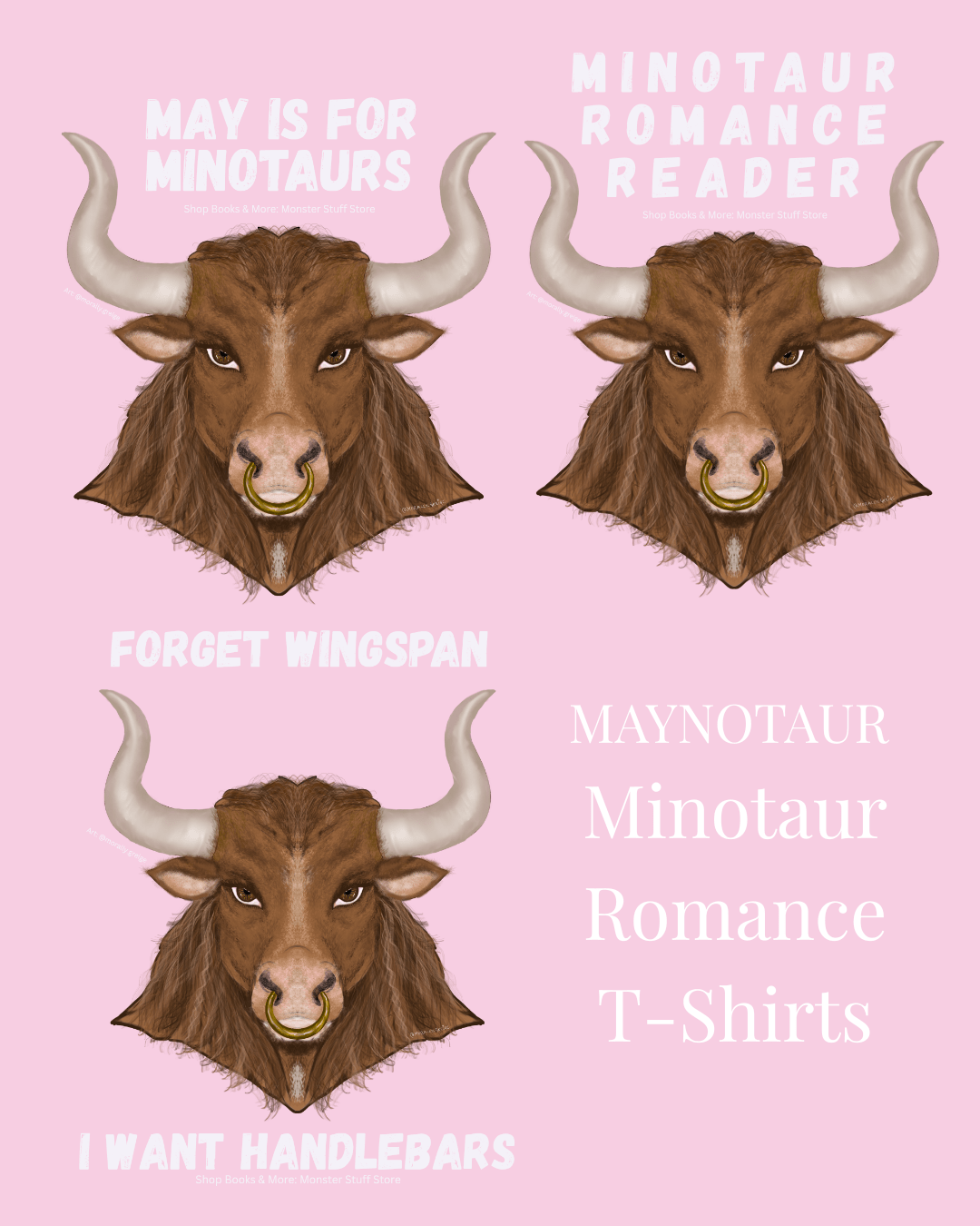 PREORDER • Minotaur Lover Unisex T-Shirts • Three Design Options • MAYNOTAUR Collection - Monster Stuff Store