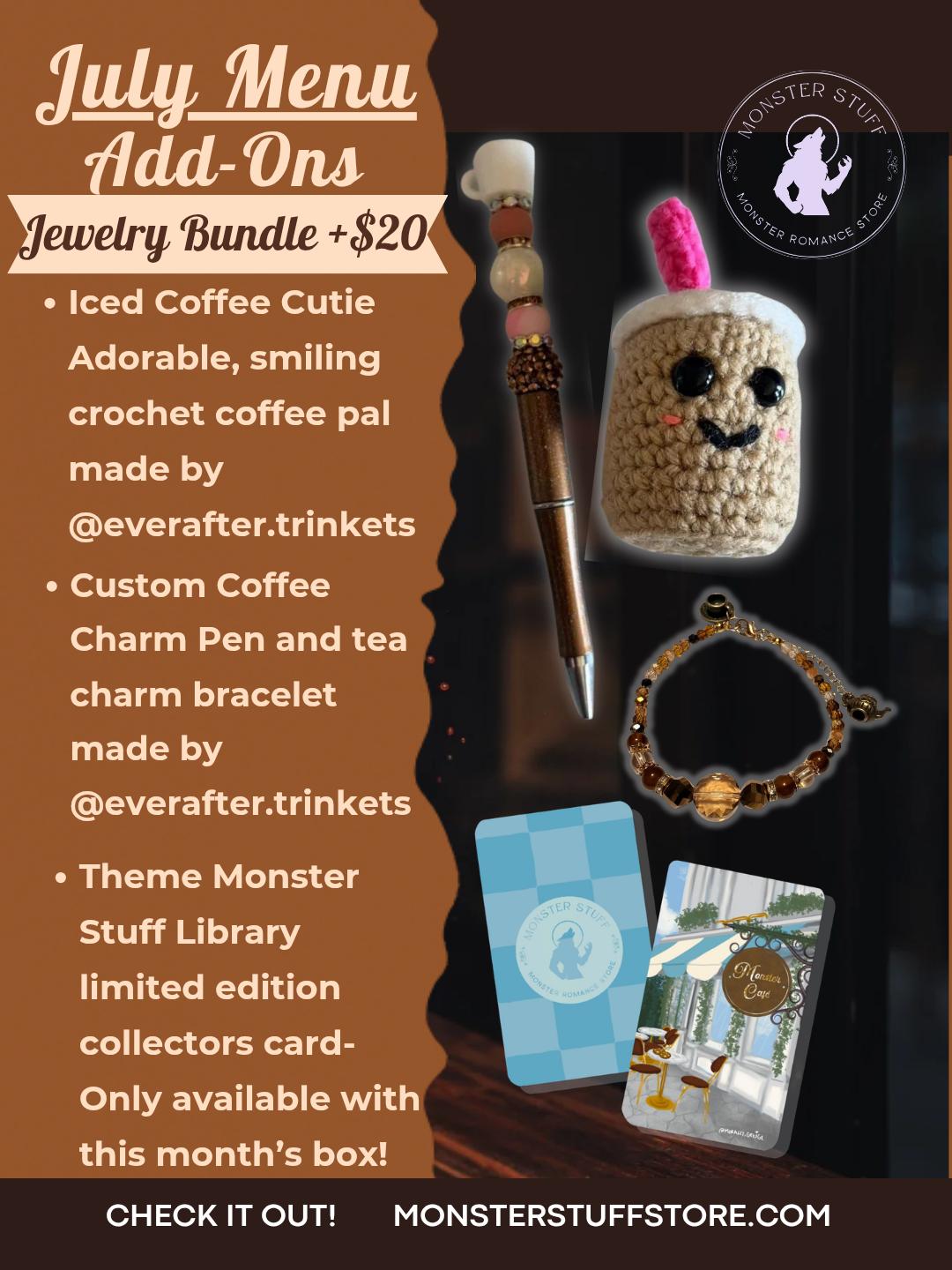 PREORDER • Monthly Subscription Box: July • Theme: Cafè • 3 Book Box + Bundle Options - Monster Stuff Store