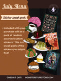 PREORDER • Monthly Subscription Box: July • Theme: Cafè • 3 Book Box + Bundle Options - Monster Stuff Store