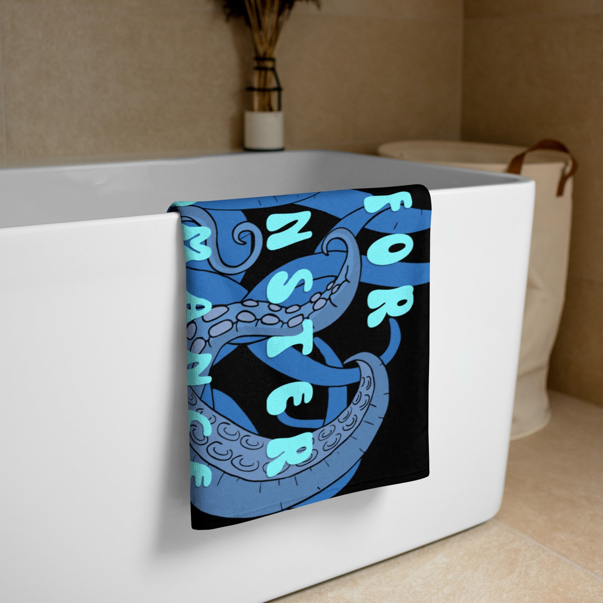 PREORDER Sucker for Monster Romance Beach Towel 36x72" - Monster Stuff Store
