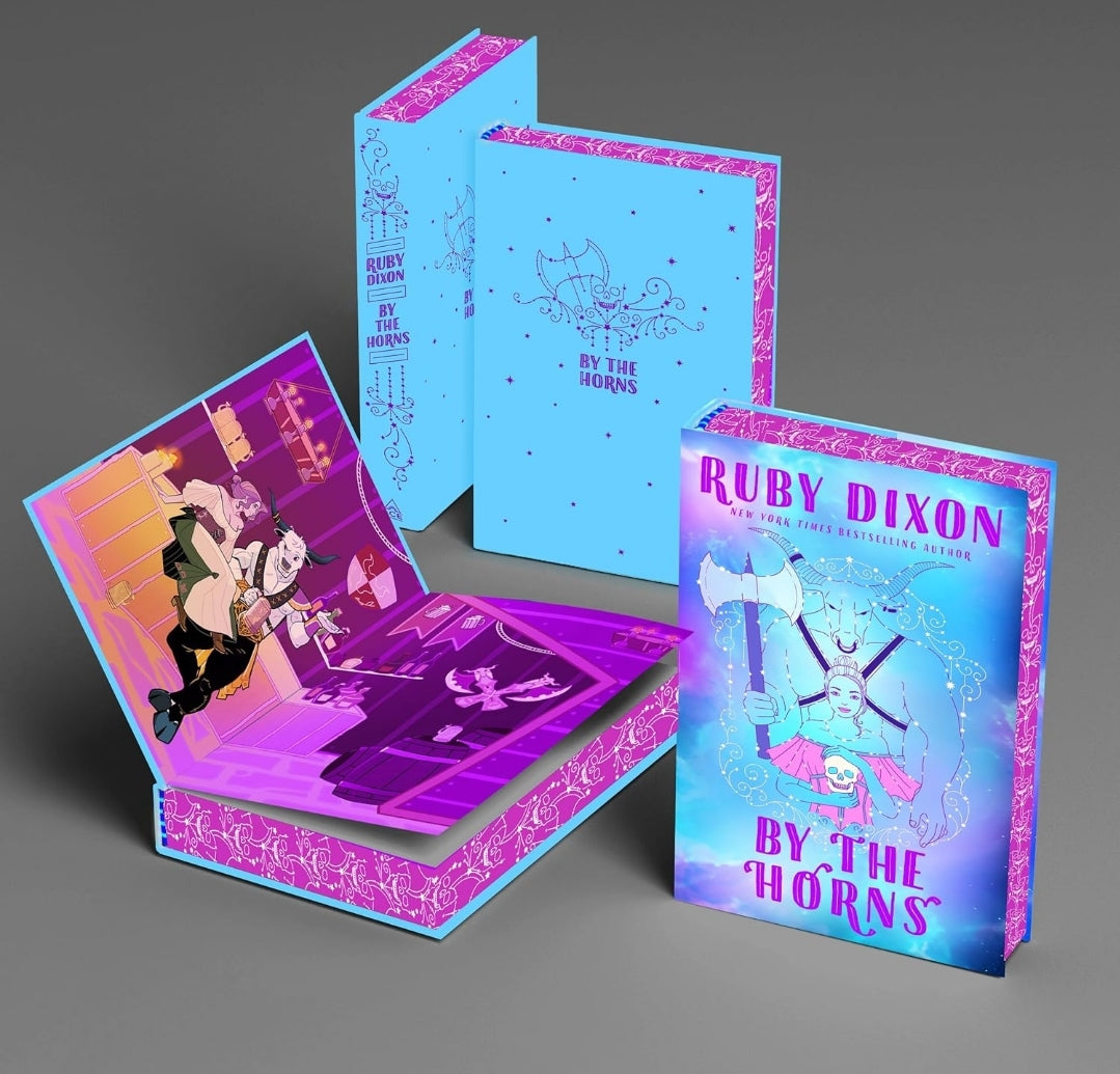 Royal Artifactual Guild Series • Bull Moon Rising (Book 1) • By the Horns (Book 2) • by Ruby Dixon • Sprayed Edge Hardcovers or Regular Paperbacks