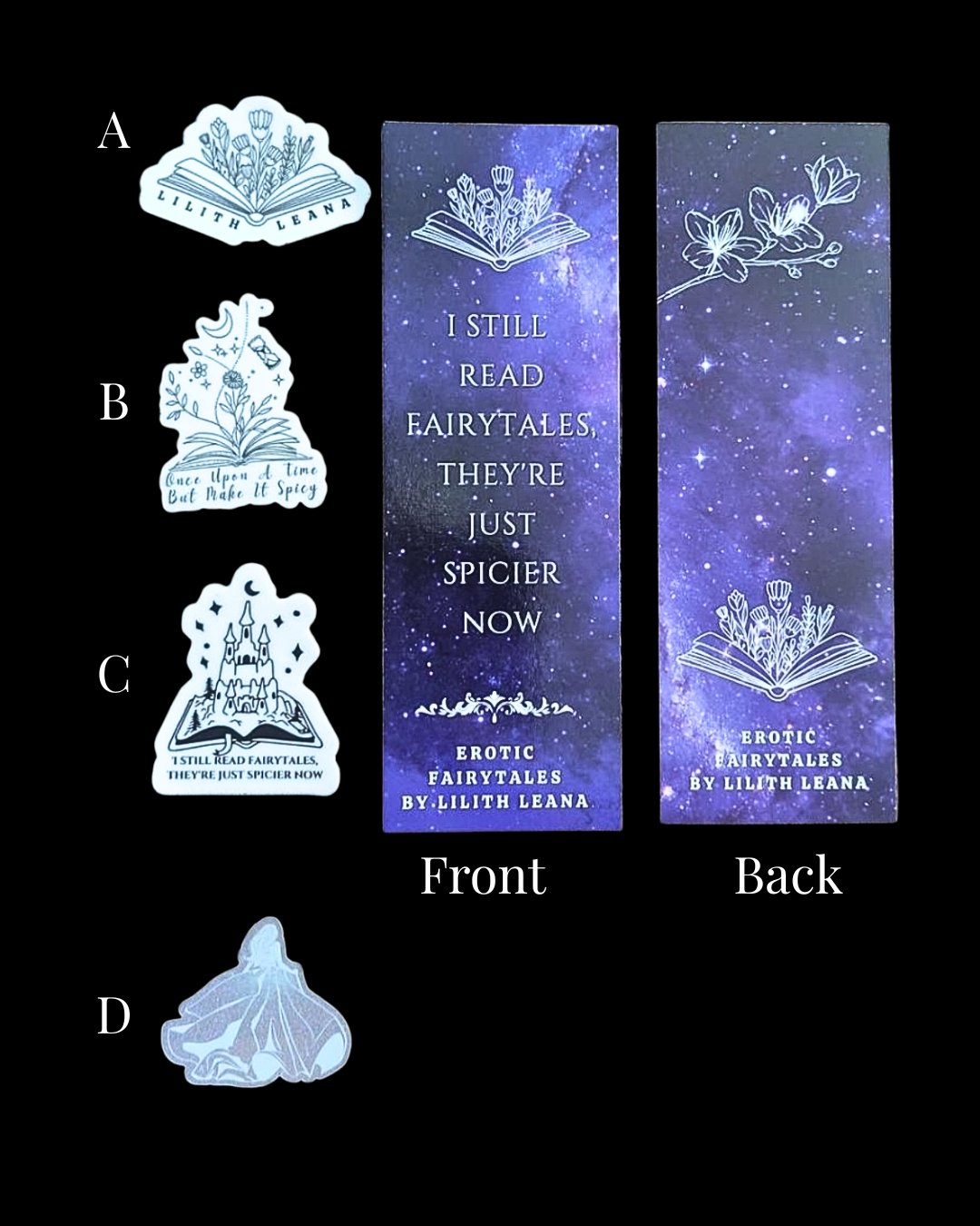 PREORDER Grim Lovers 1-5: An Erotic Fairytale Mega Collection • Paperback w/ Signed Book Plate • Bookmark and Sticker Add-ons • by Lilith Leana