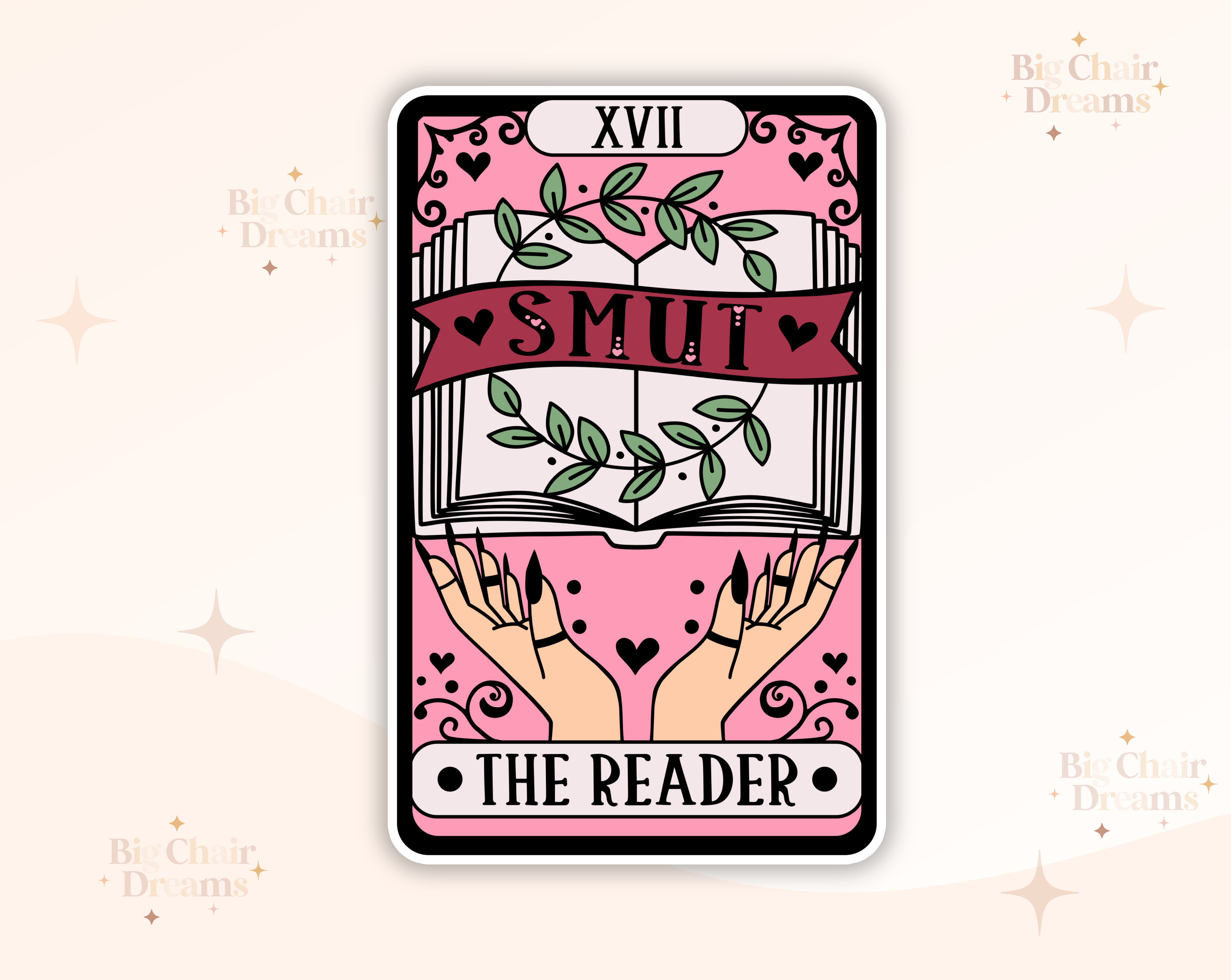 Tarot Card Stickers • Book Tropes and Cryptids Designs • 2.5" Glossy Stickers