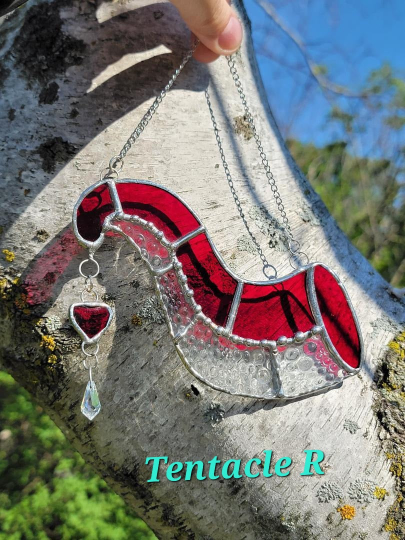 Stained Glass Art • Bugs and Tentacles • by Nathalia Rui • Handmade