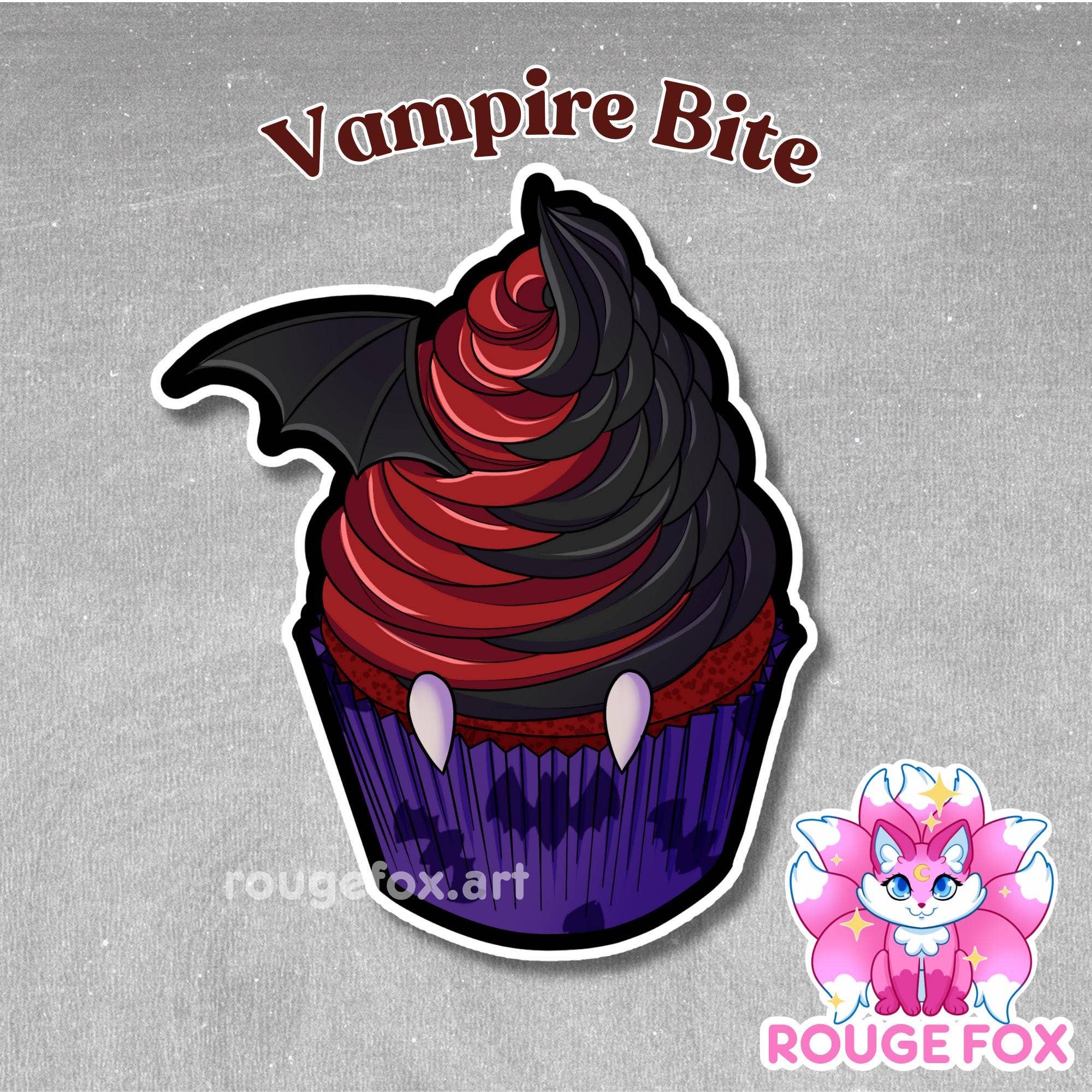 I Love Monsters Cupcake Sticker Vinyl Decals - Multiple Designs - 2.5"
