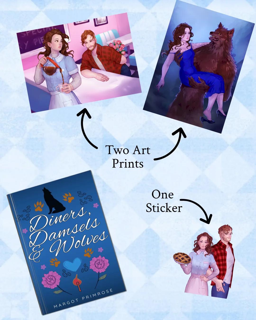 PREORDER Diners, Damsels, & Wolves • by Margot Primrose • Includes Art Prints