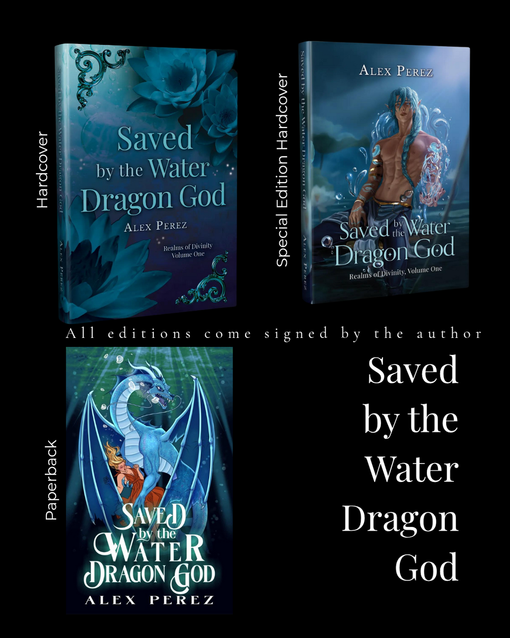 Saved by the Water Dragon God • Exemplaires DÉDICACÉS • par Alex Perez • avec estampe de personnage NSFW