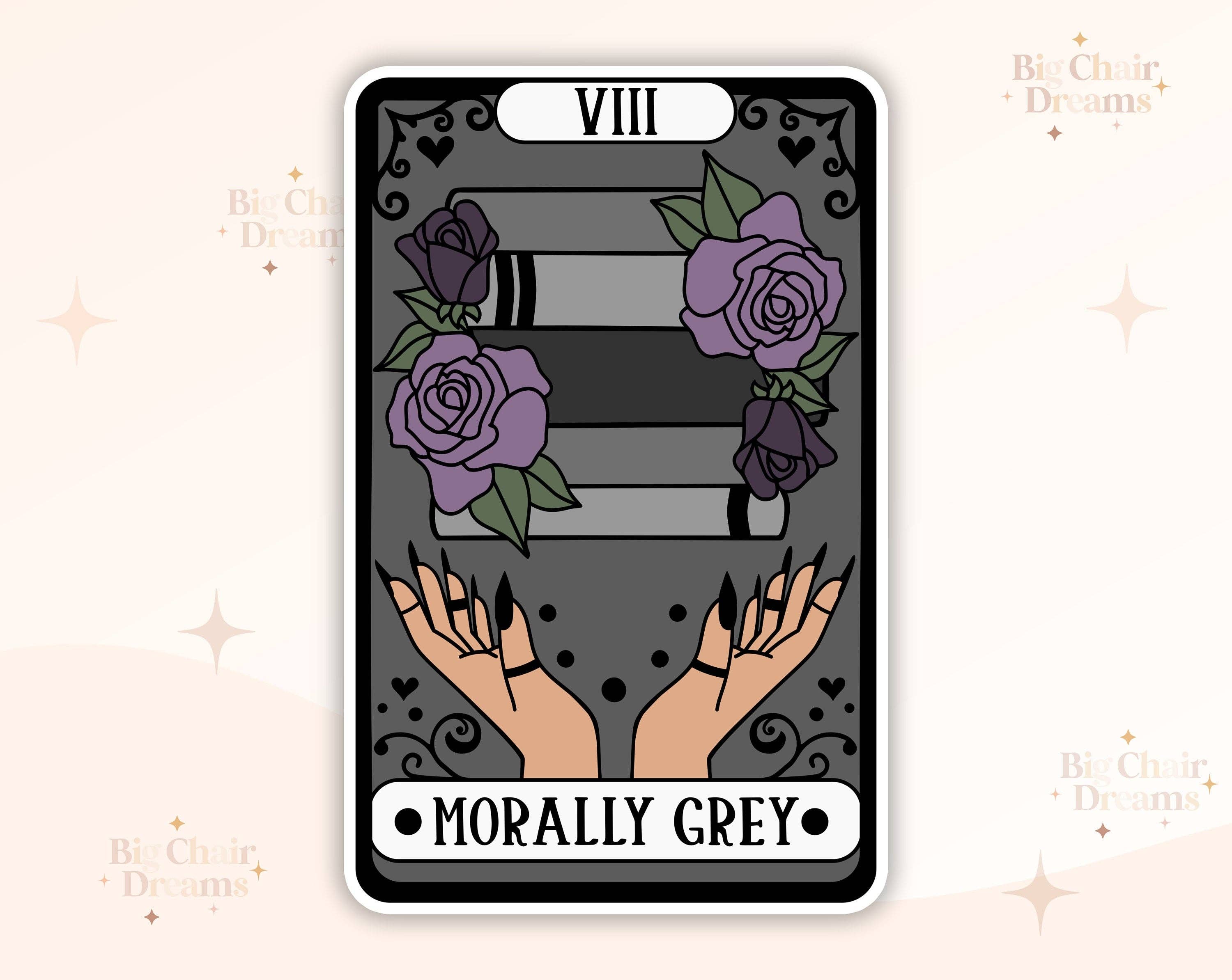 Tarot Card Stickers • Book Tropes and Cryptids Designs • 2.5" Glossy Stickers