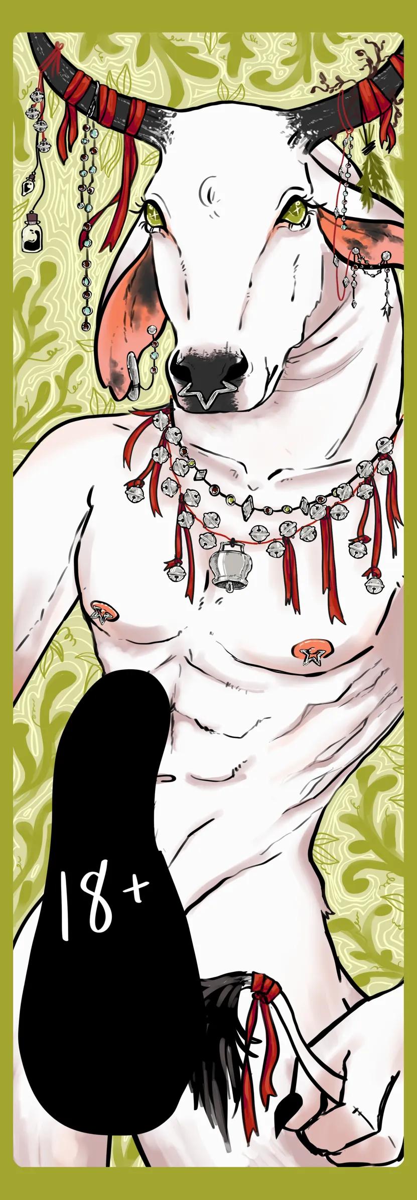 NSFW Minotaur Bookmarks • Art by Nathalia Rui • MAYNOTAUR