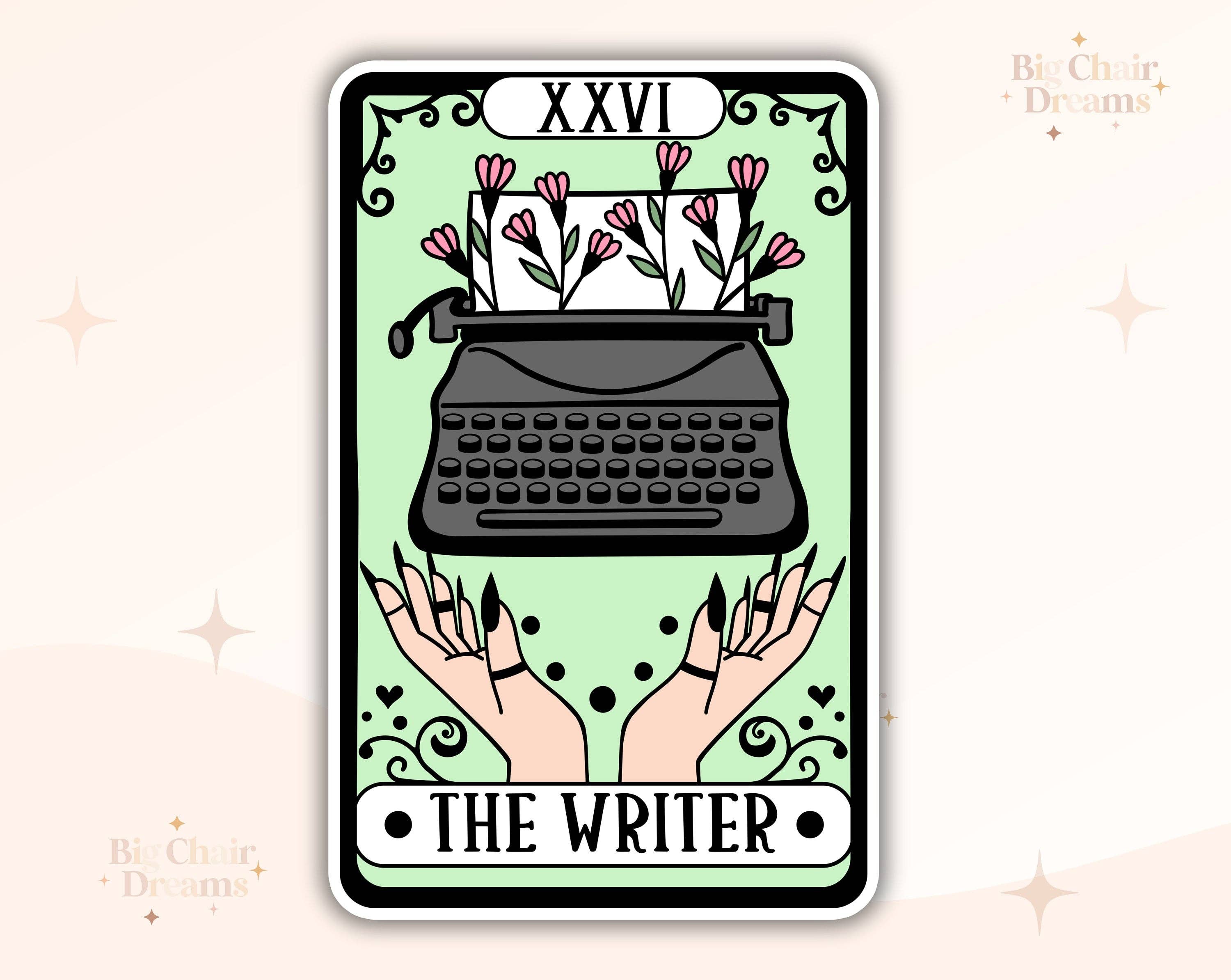 Tarot Card Stickers • Book Tropes and Cryptids Designs • 2.5" Glossy Stickers