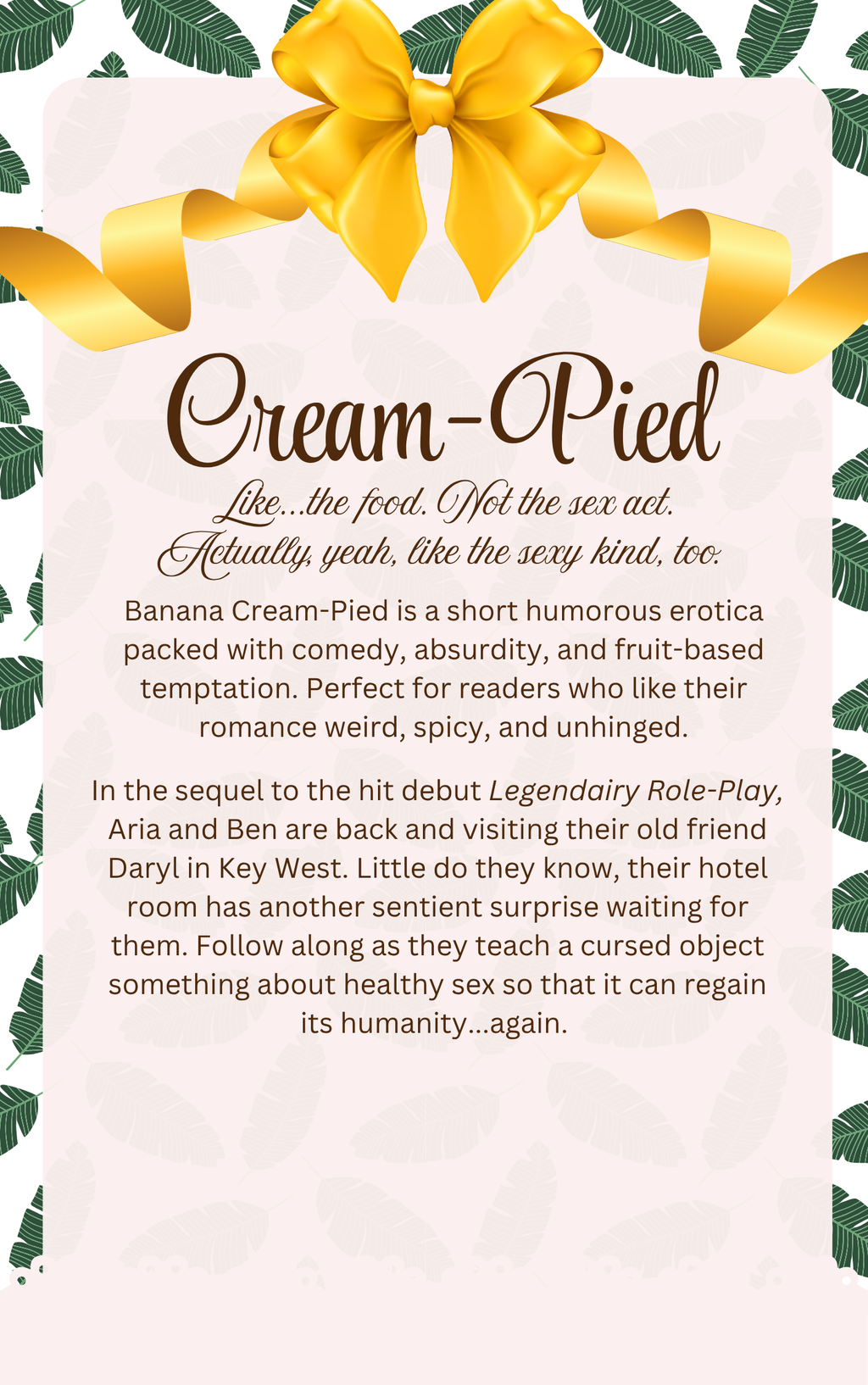 Devious Delicacies Series: Legendairy Role-Play and Banana Cream-Pied • by Rosemary Bunny • Signed Pocket Paperbacks