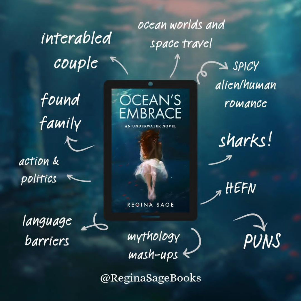 PREORDER Ocean's Embrace • Tiger Shark Alien Romance • SIGNED by Regina Sage • Deluxe Bundles Available