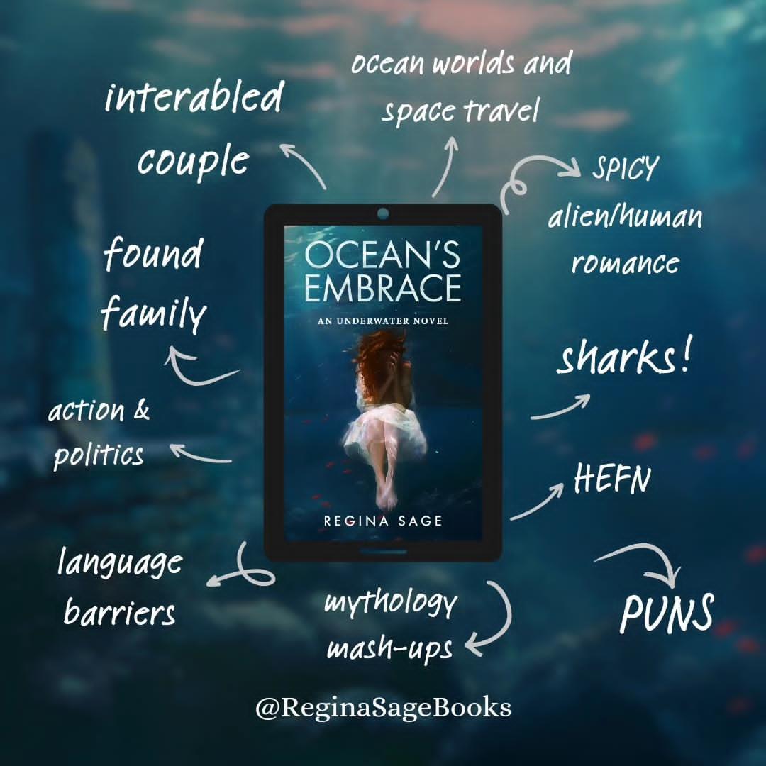PREORDER Ocean's Embrace • Tiger Shark Alien Romance • SIGNED by Regina Sage • Deluxe Bundles Available