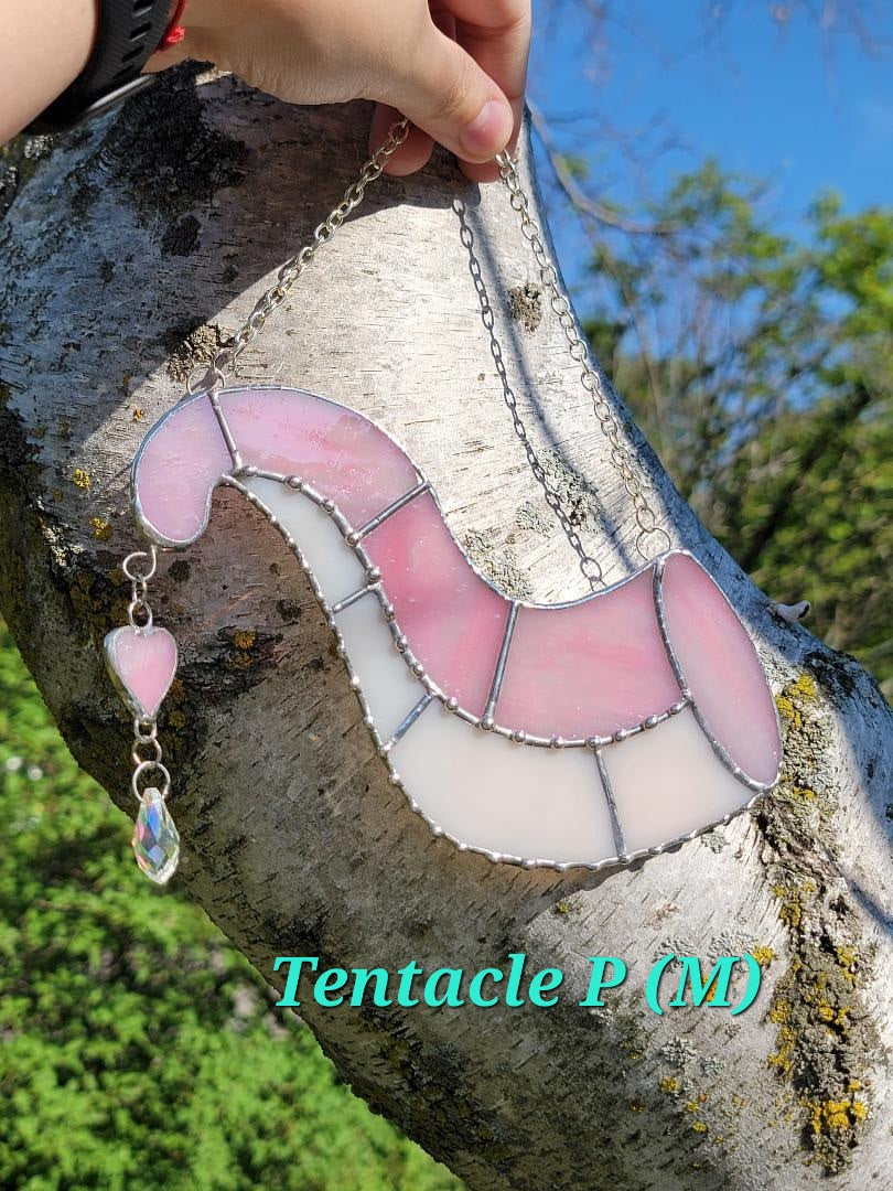 Stained Glass Art • Bugs and Tentacles • by Nathalia Rui • Handmade