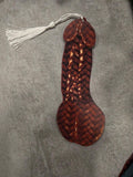 Wicker Peen (aka Wicker Dicker, aka Weenis) Bookmark with Cùm Tassel • 7"